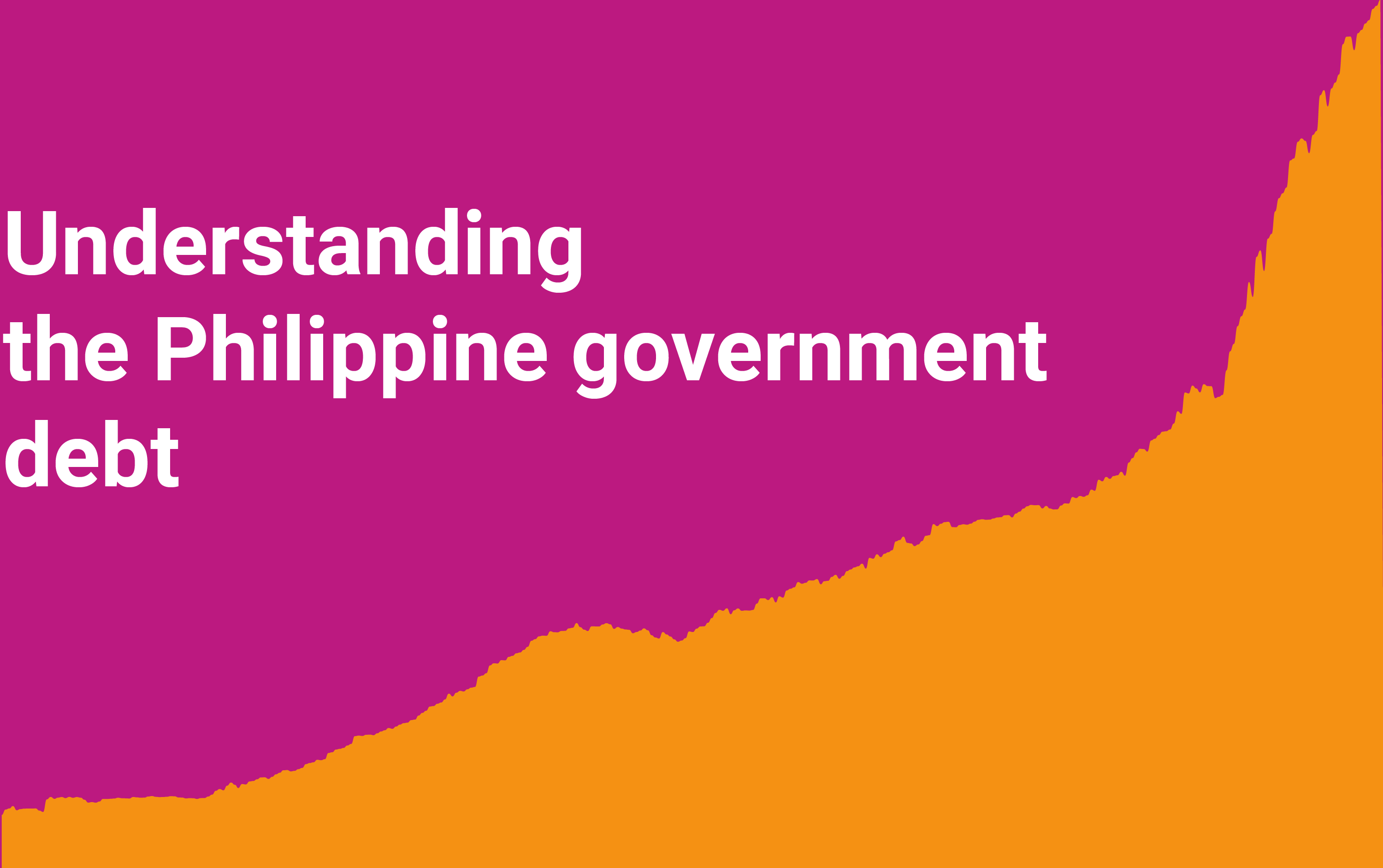 Title page cover that reads Understanding the Philippine government debt.